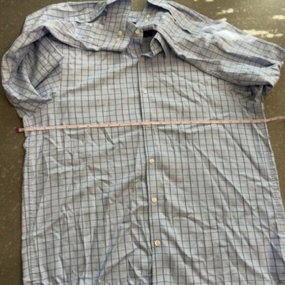Hart Schaffner Marx Light Blue Windowpane Dress Shirt – Size Large - Picture 13 of 13